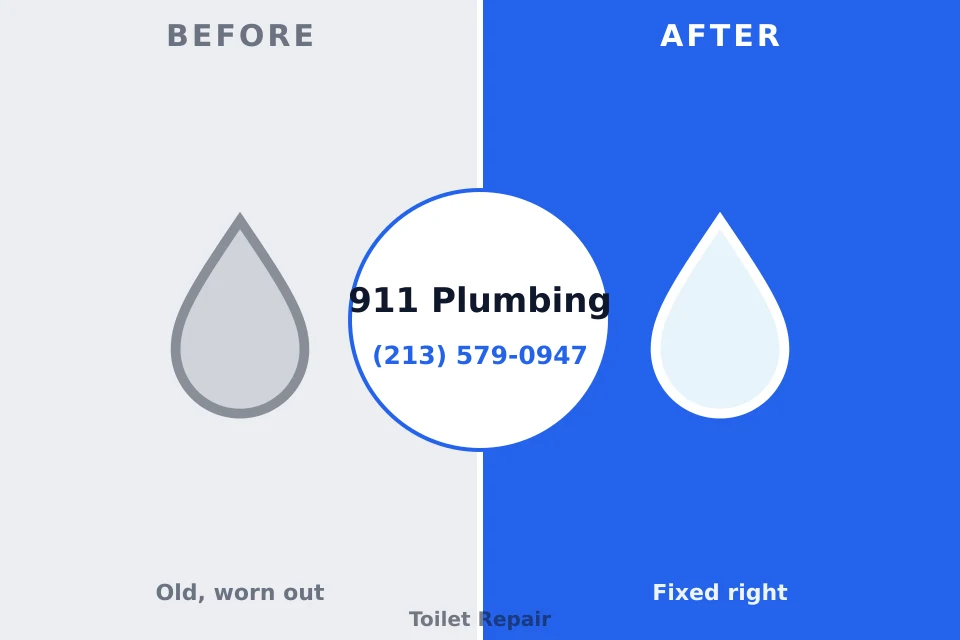 Before and after: plumbing repair San Mateo, CA
